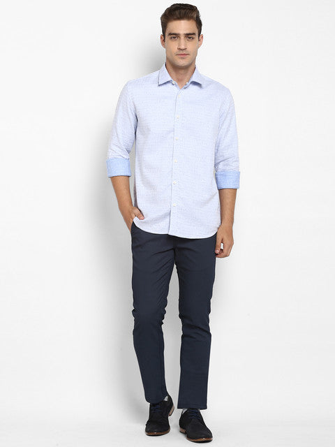 Parx Blue Casual Shirt