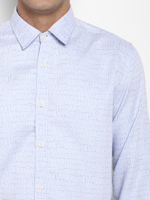 Parx Blue Casual Shirt