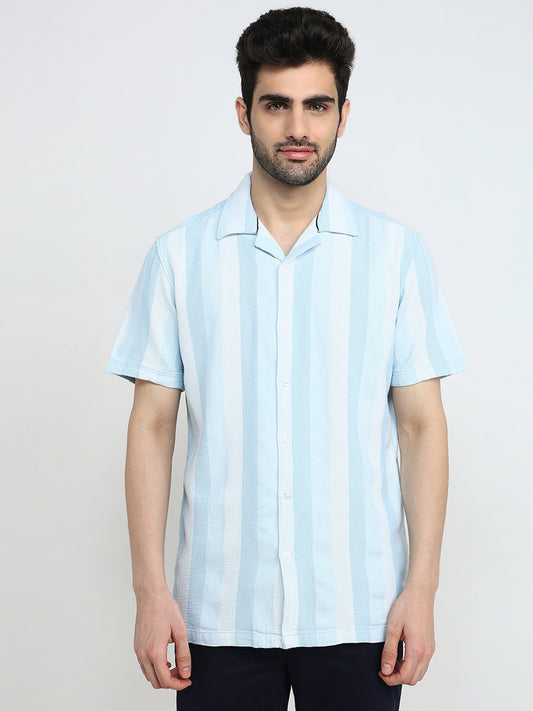 Parx Blue Casual Shirt 