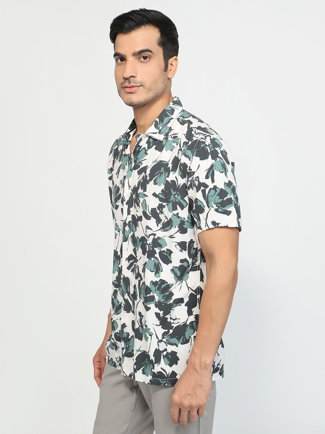 Parx Green Casual Shirt