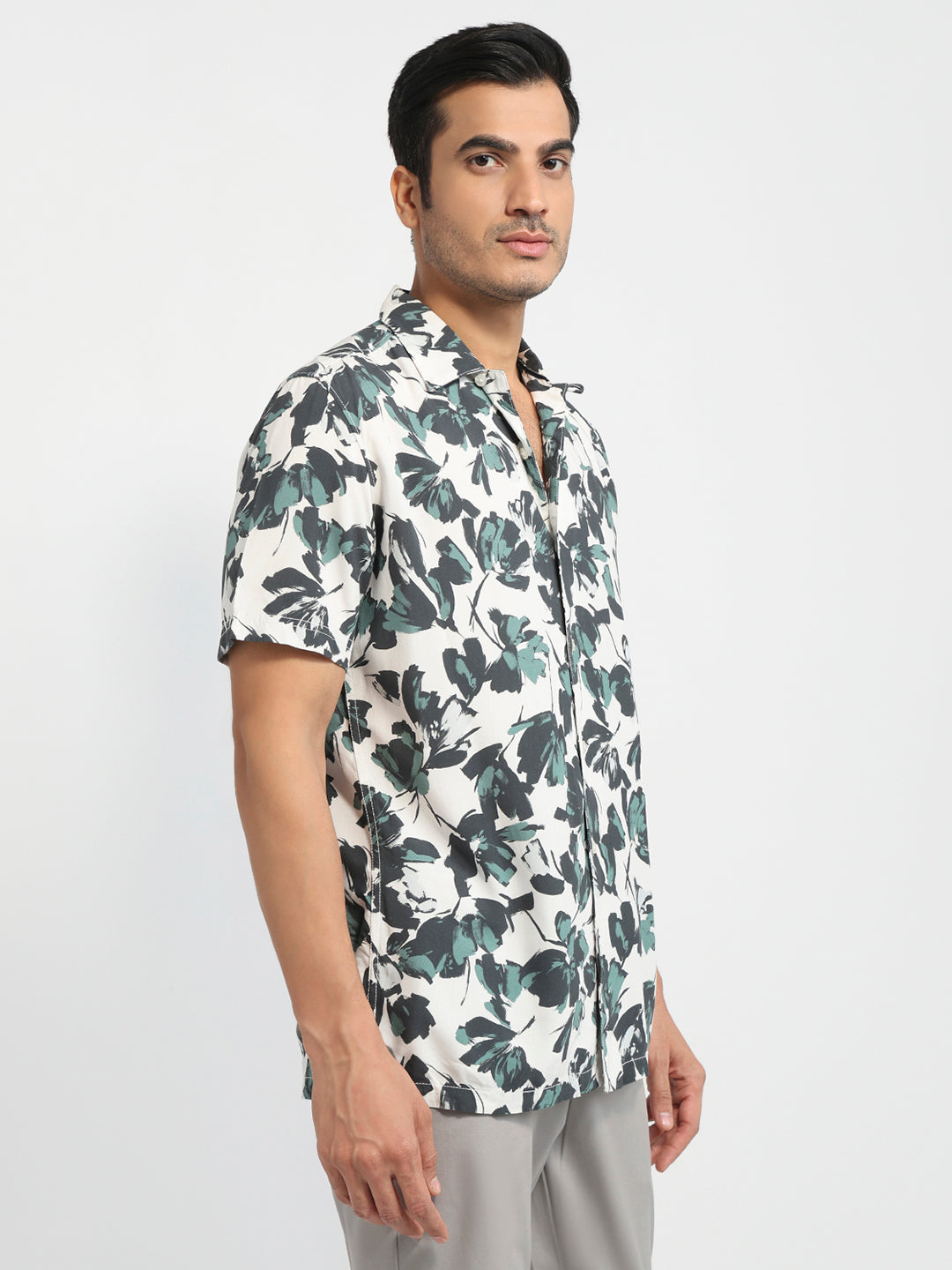 Parx Green Casual Shirt