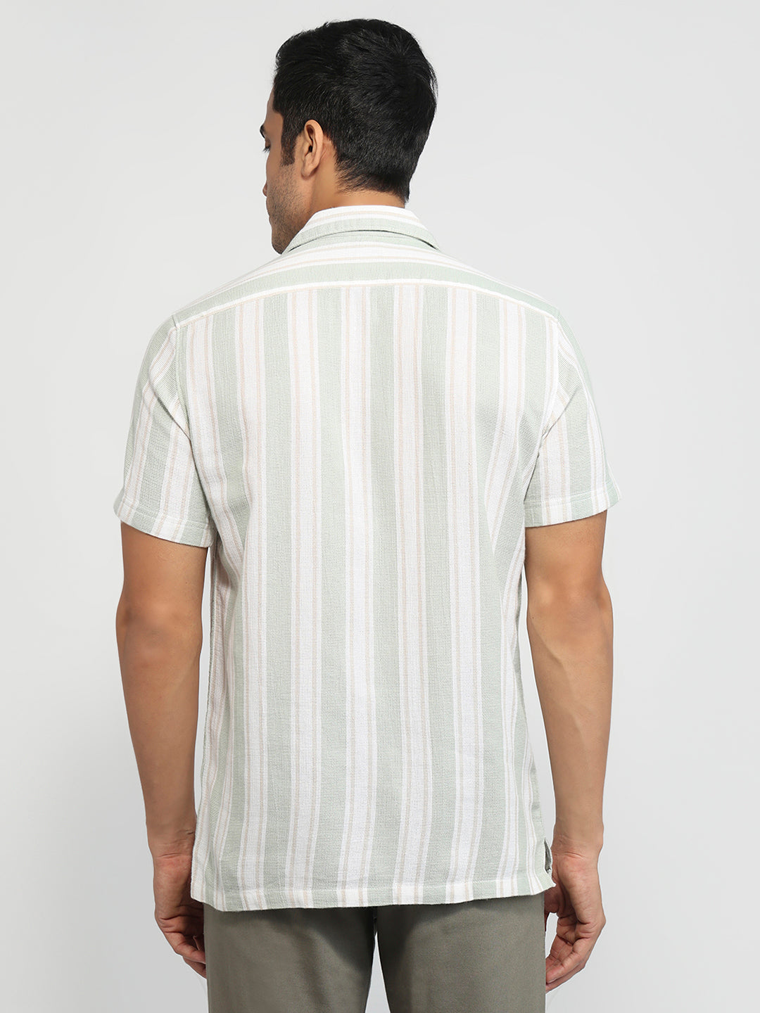 Parx Green Casual Shirt