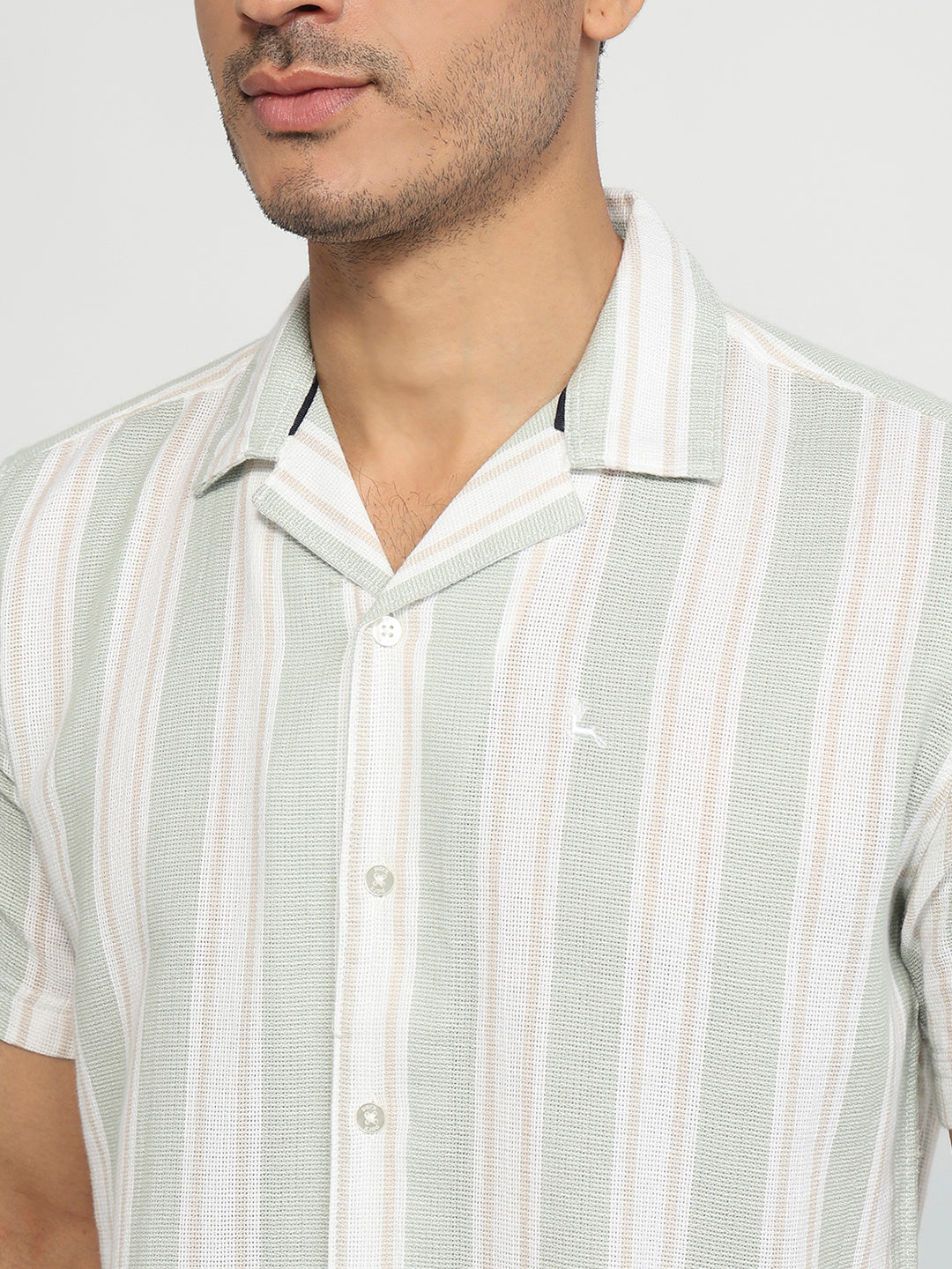 Parx Green Casual Shirt