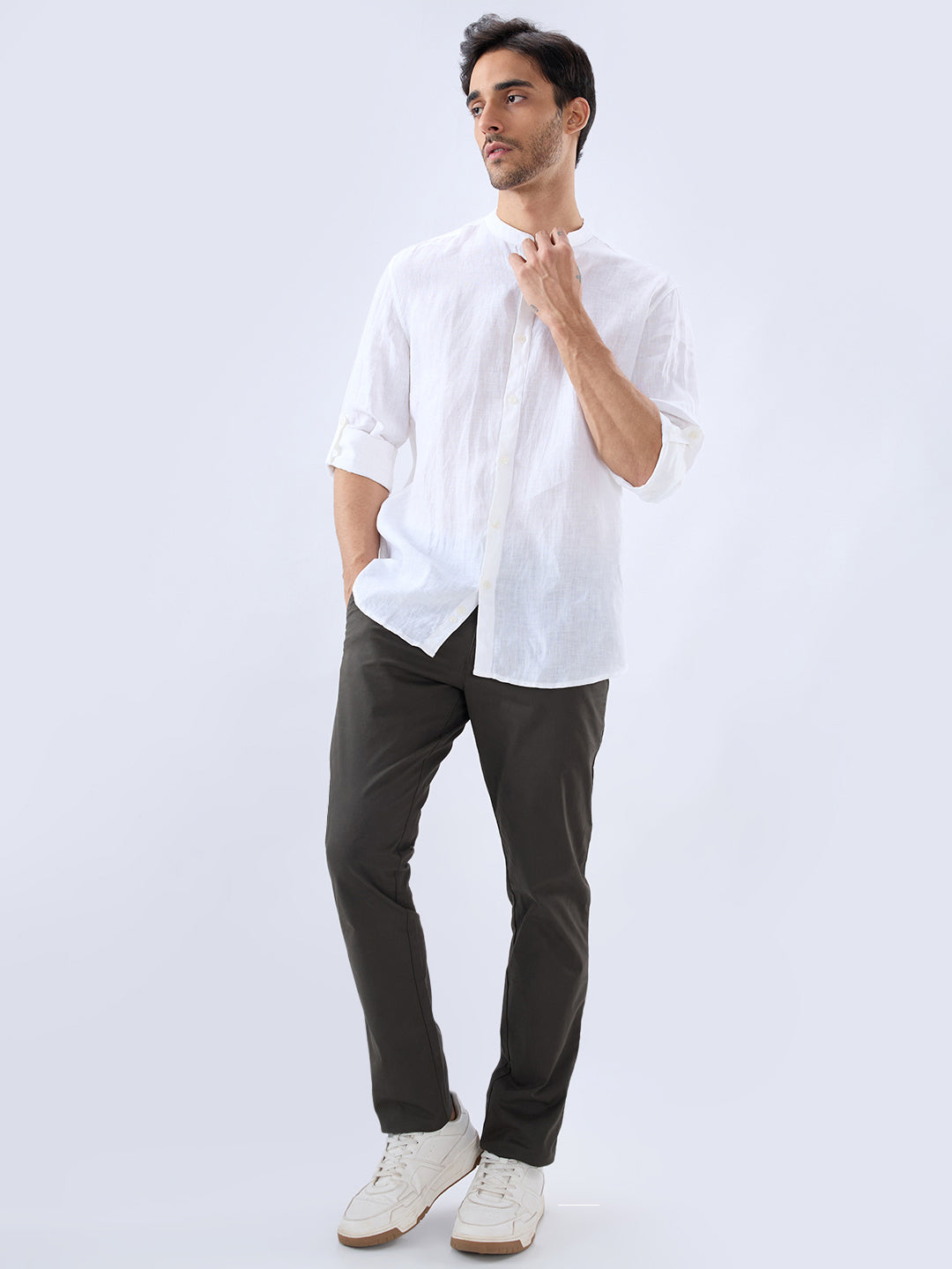 Parx White Casual Shirt
