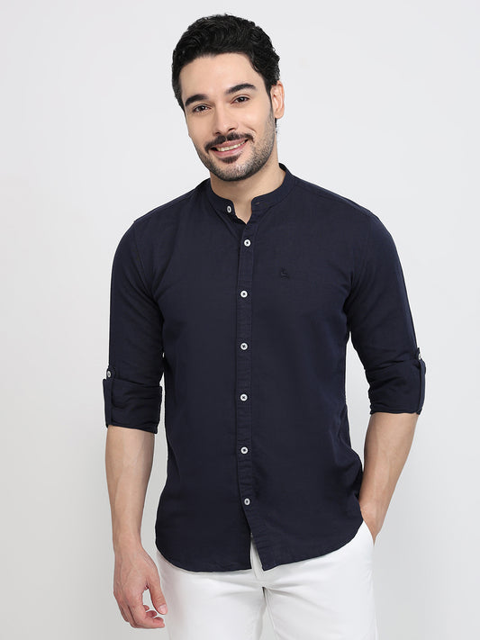 Parx Blue Casual Shirt