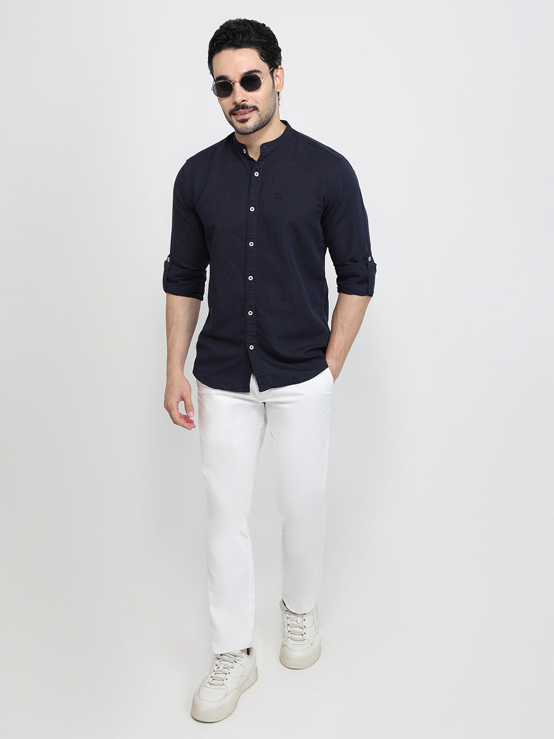 Parx Blue Casual Shirt