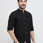 Parx Black Casual Shirt
