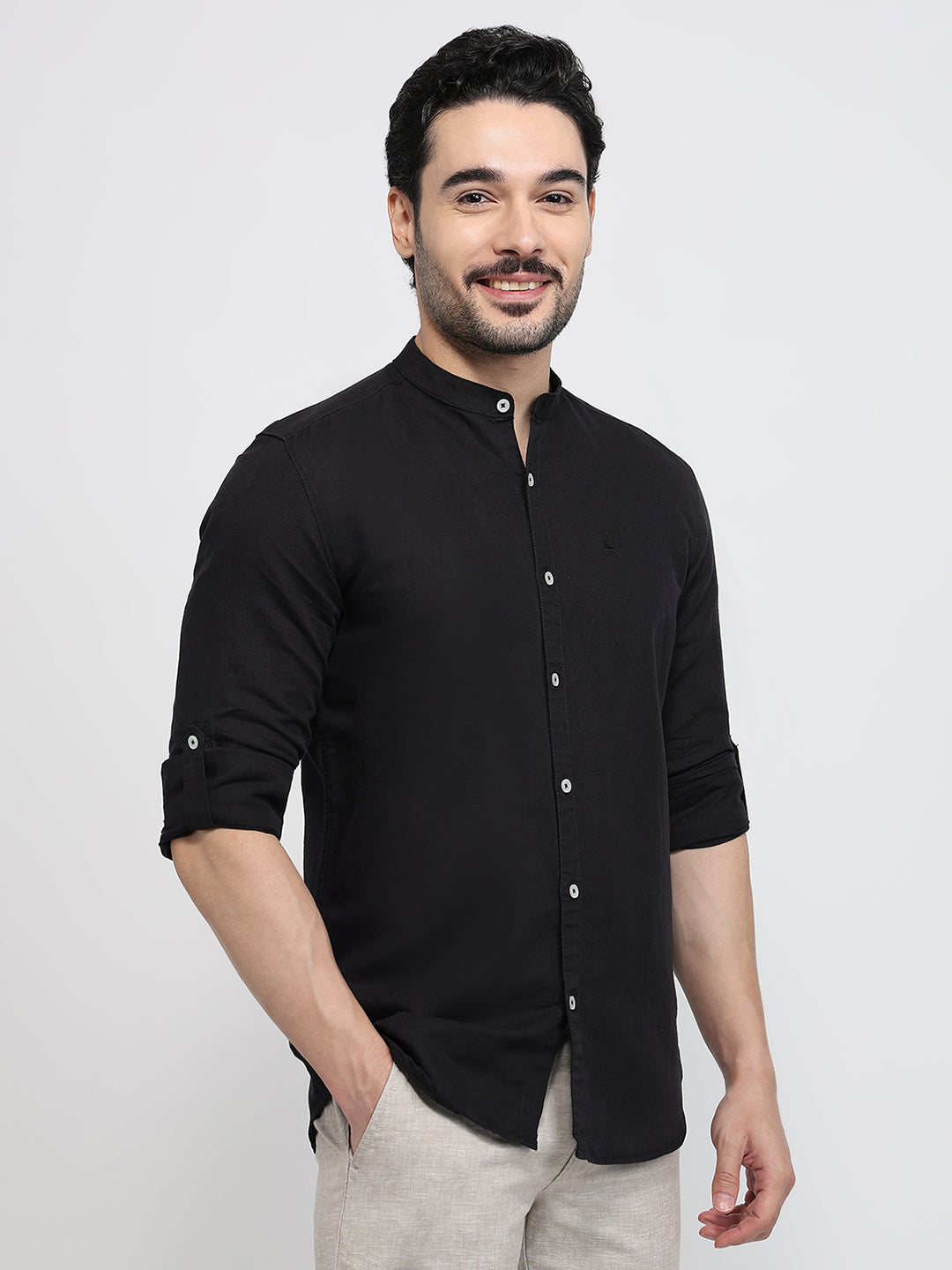 Parx Black Casual Shirt