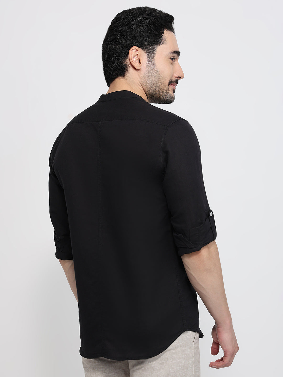 Parx Black Casual Shirt