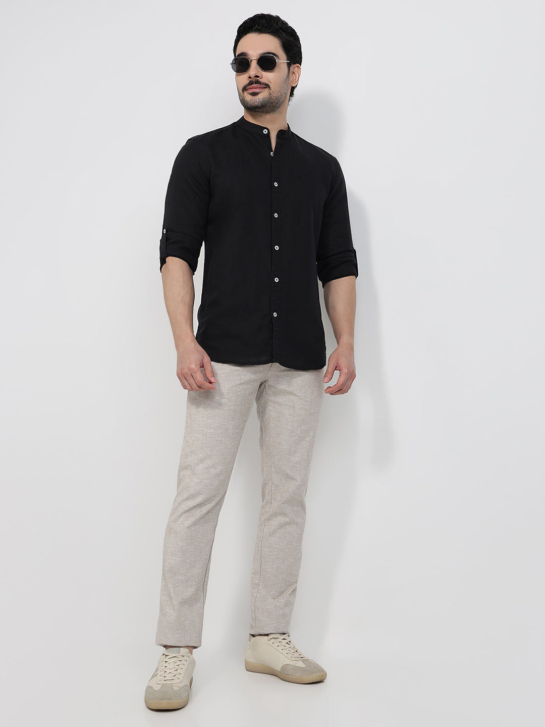 Parx Black Casual Shirt