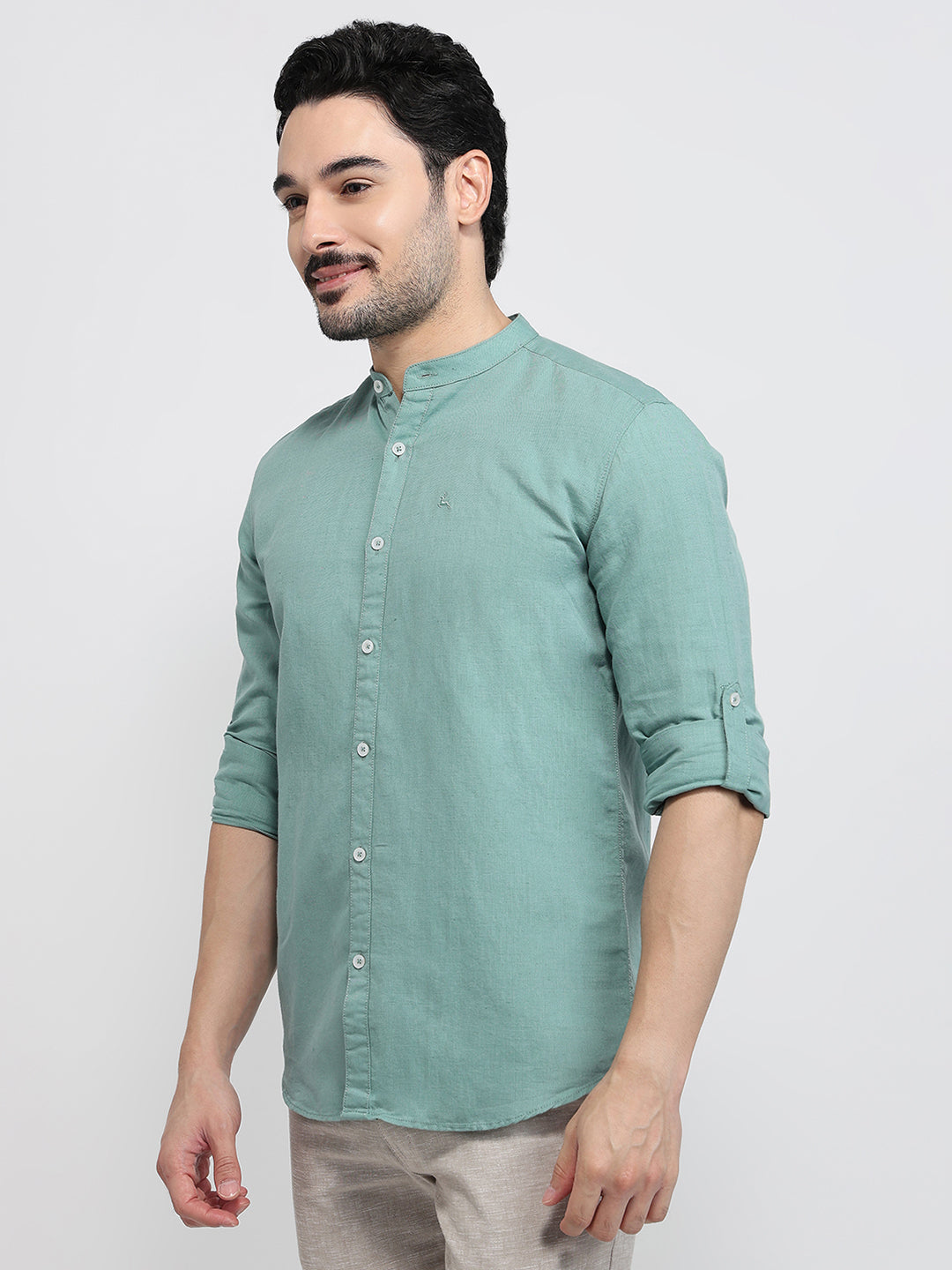 Parx Green Casual Shirt