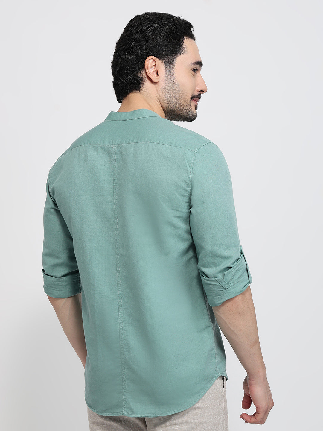 Parx Green Casual Shirt