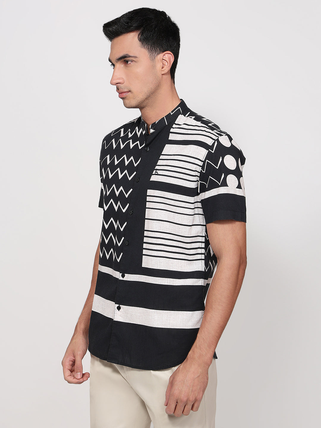 Parx Black Casual Shirt