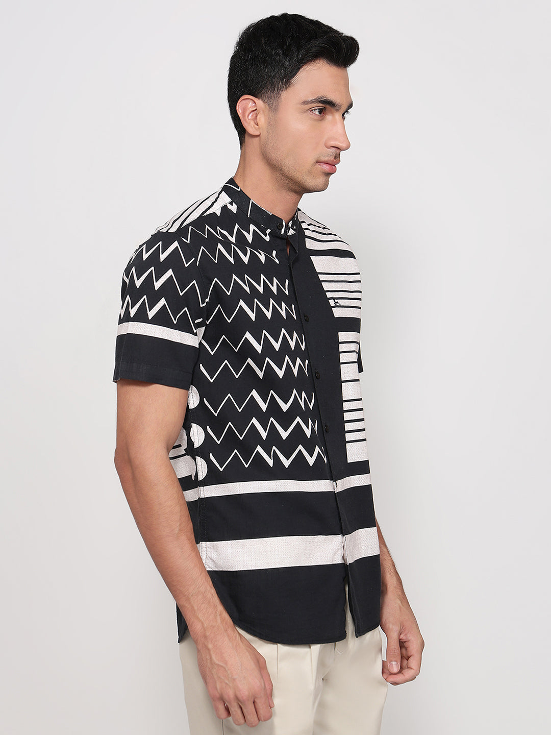 Parx Black Casual Shirt