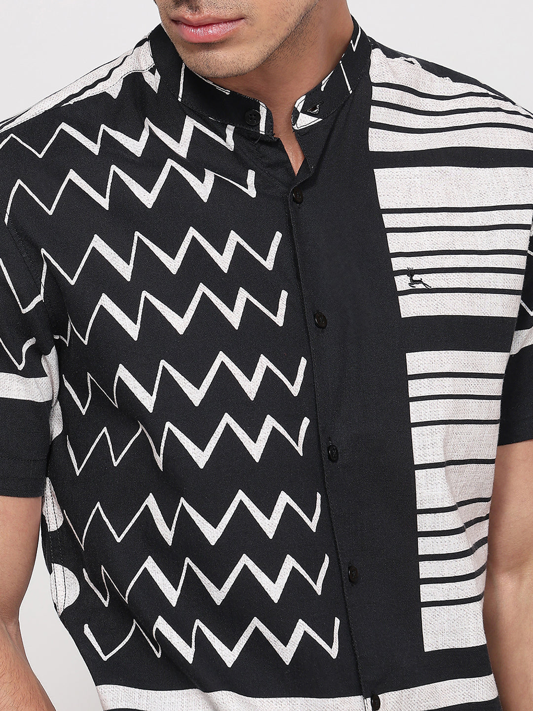 Parx Black Casual Shirt
