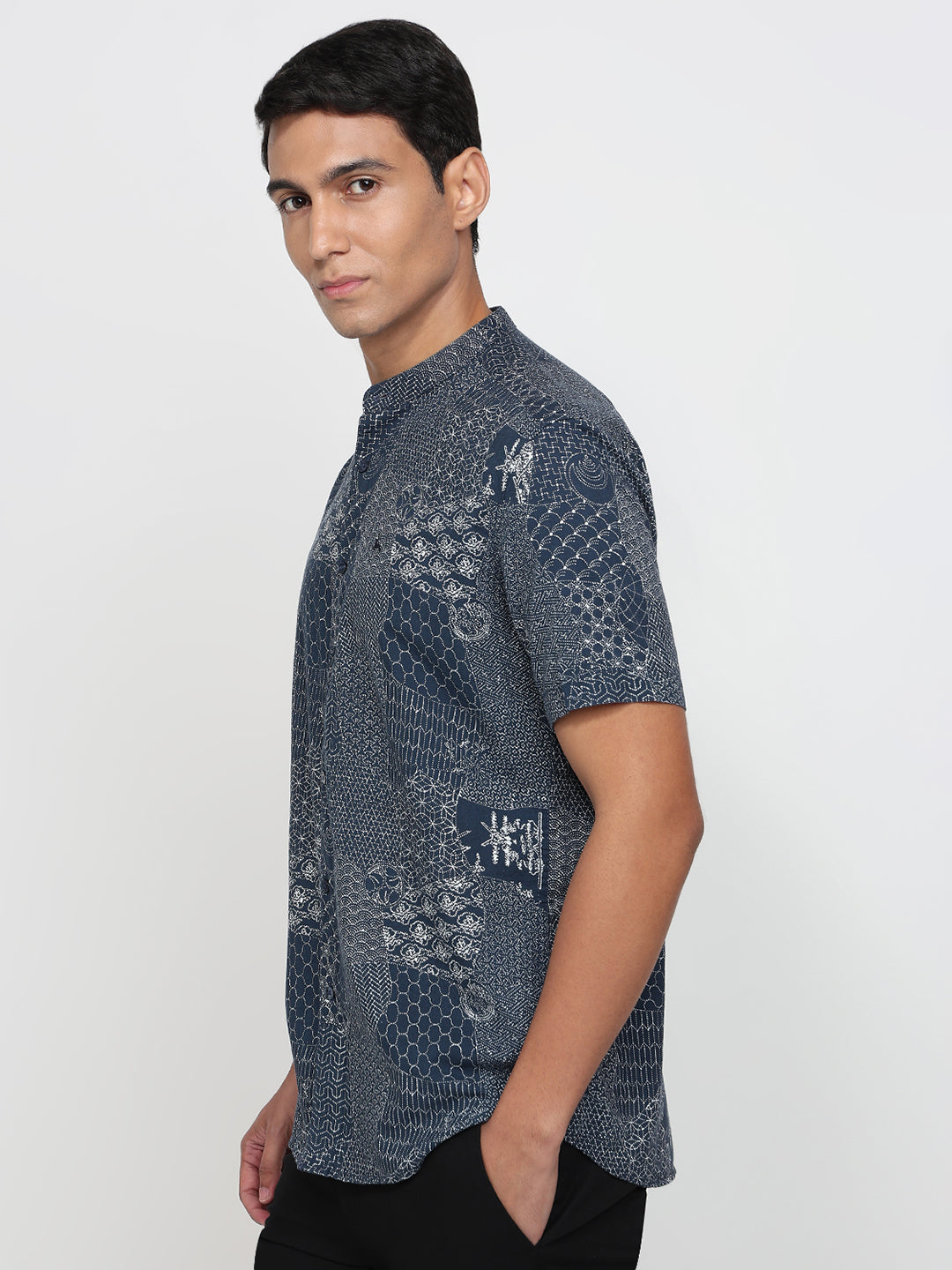 Parx Blue Casual Shirt