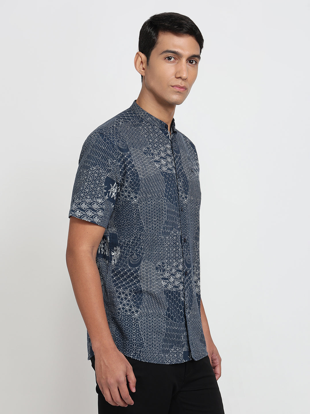 Parx Blue Casual Shirt