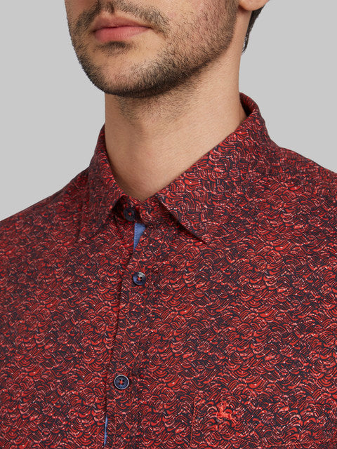 Parx Red Casual Shirt