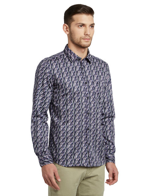 Parx Blue Casual Shirt