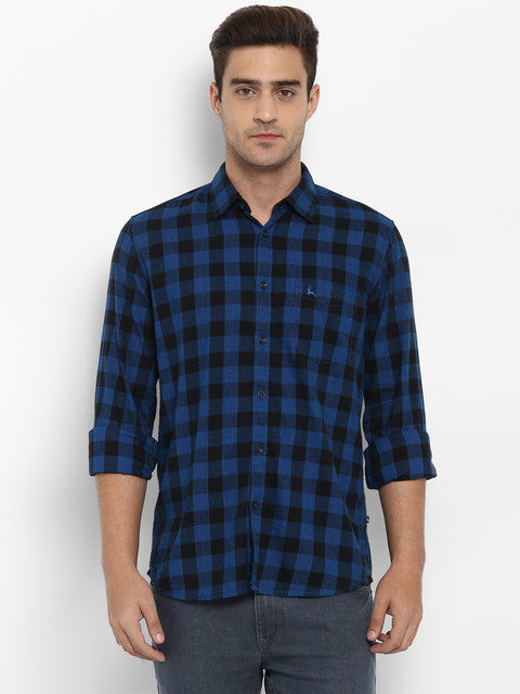 Parx Blue Casual Shirt