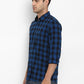 Parx Blue Casual Shirt