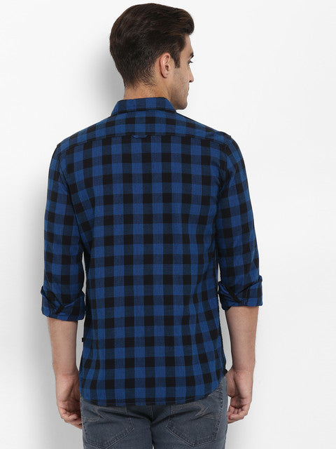 Parx Blue Casual Shirt