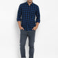 Parx Blue Casual Shirt