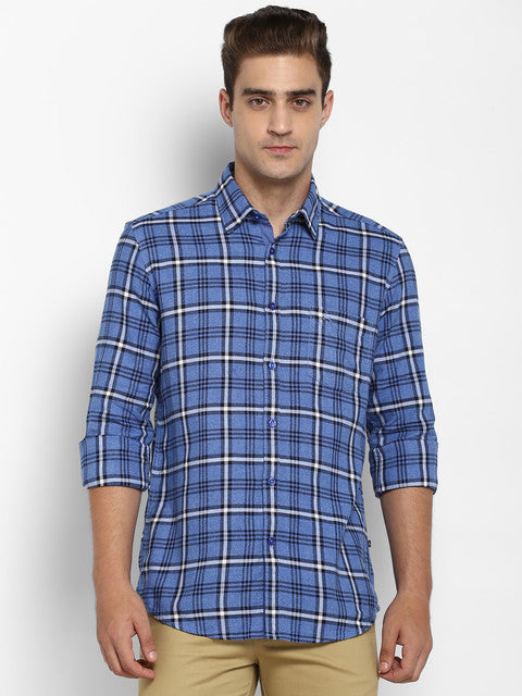 Parx Blue Casual Shirt