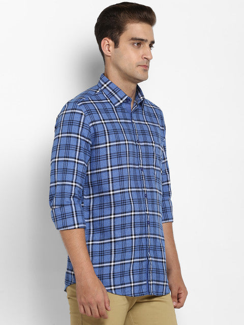 Parx Blue Casual Shirt