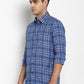 Parx Blue Casual Shirt