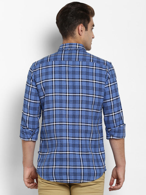 Parx Blue Casual Shirt