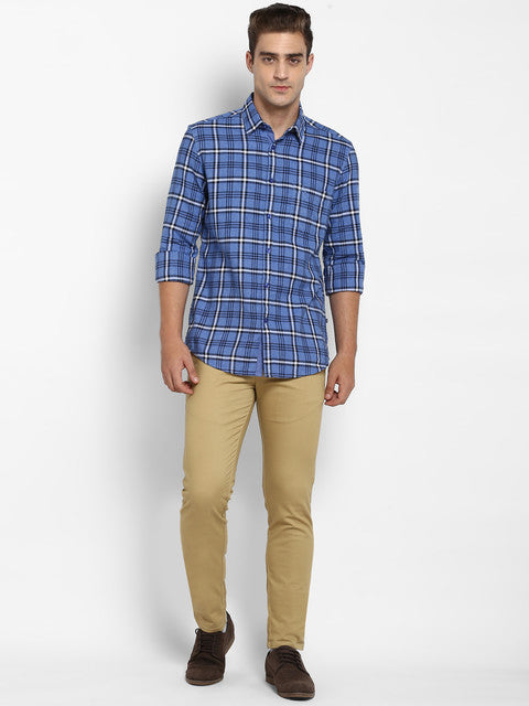 Parx Blue Casual Shirt