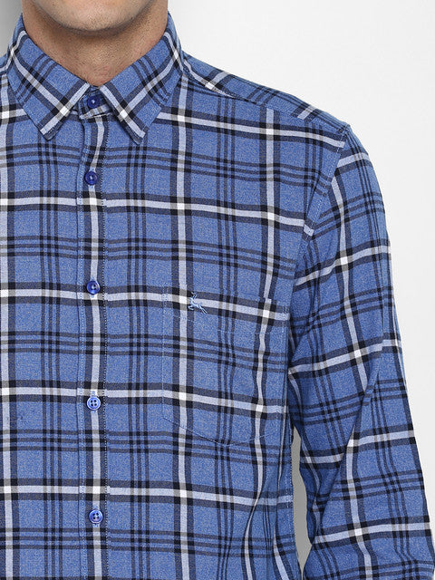 Parx Blue Casual Shirt