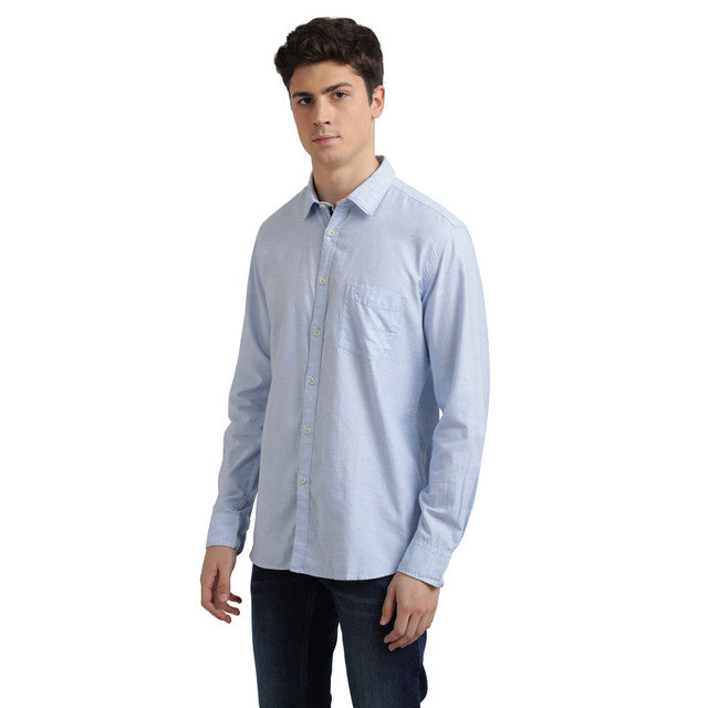 Parx Blue Casual Shirt 