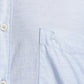 Parx Blue Solid Slim Fit Cotton Casual Shirt