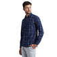 Parx Blue Casual Shirt