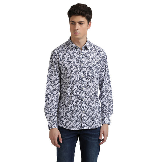 Parx Blue Casual Shirt