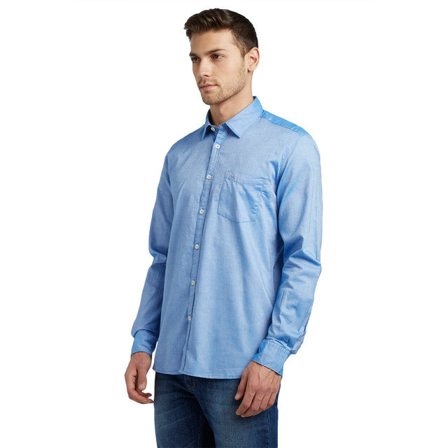 Parx Blue Casual Shirt