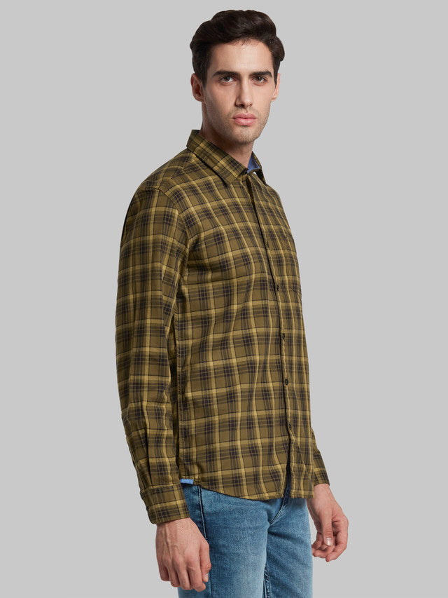 Parx Brown Casual Shirt 