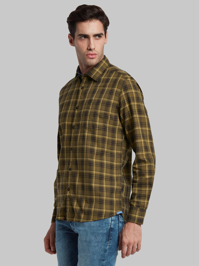 Parx Brown Casual Shirt 