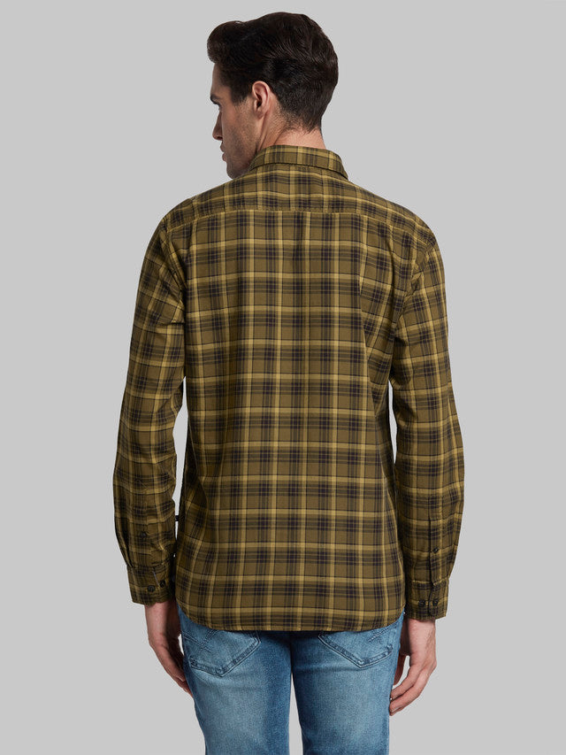 Parx Brown Casual Shirt 