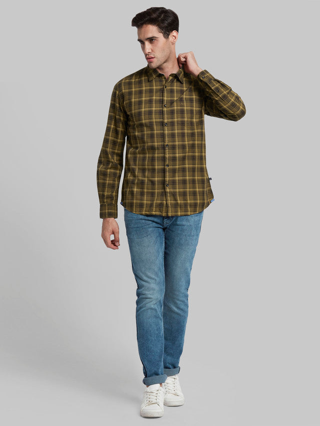 Parx Brown Casual Shirt 