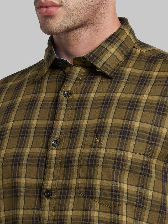 Parx Brown Casual Shirt 