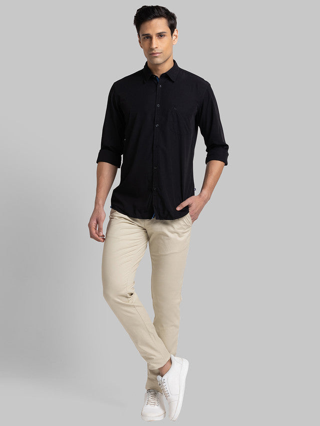 Parx Black Casual Shirt 