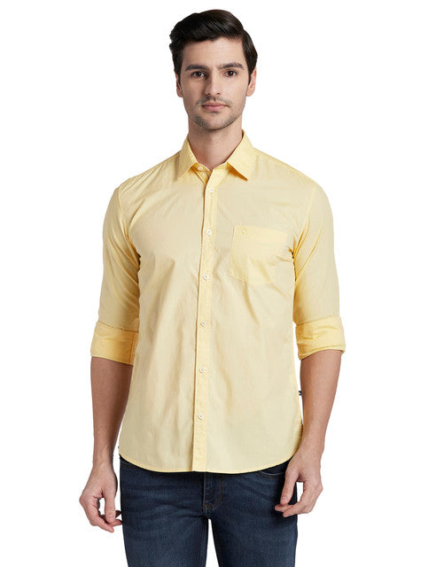 Parx Yellow Casual Shirt