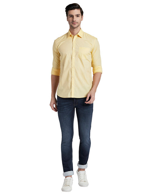 Parx Yellow Casual Shirt