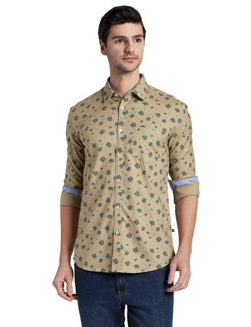 Parx Brown Casual Shirt