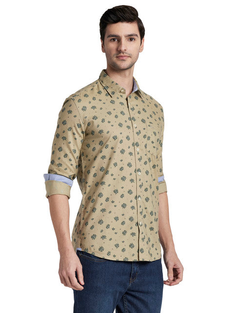 Parx Brown Casual Shirt