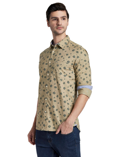 Parx Brown Casual Shirt