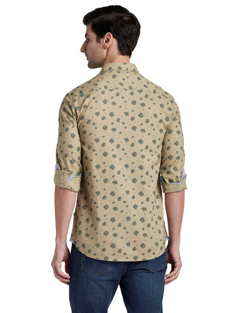 Parx Brown Casual Shirt